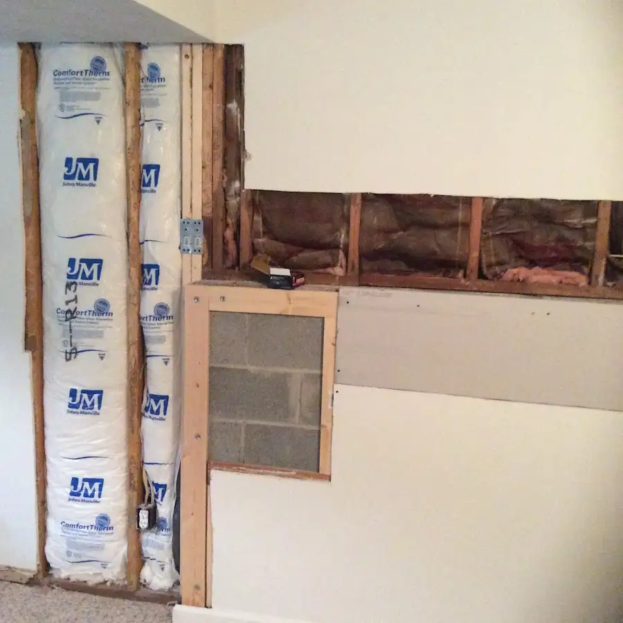 Wall insulation replacement during Contents Cleaning & Restoration in Ankeny
